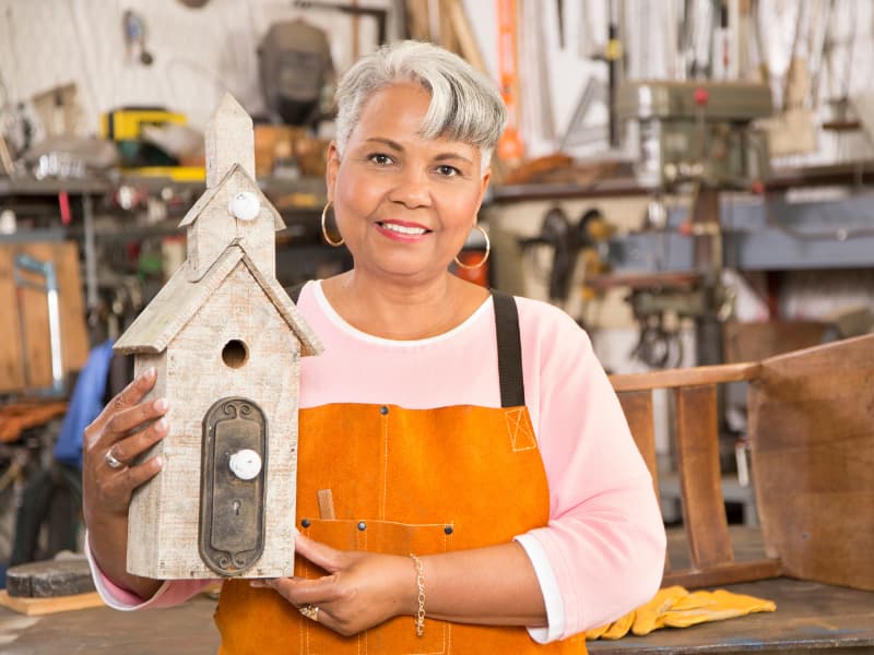 Crafting or Building Birdhouses_unique activities for seniors